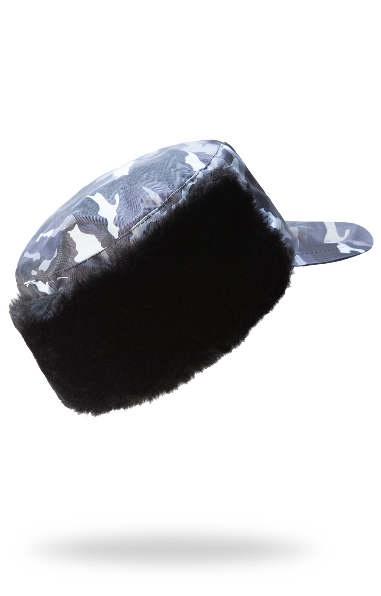 61452 Кепи "Охранник" зимнее цвет камуфляж серый  Головные уборы  размер 59 Спецодежда  - Вид №1