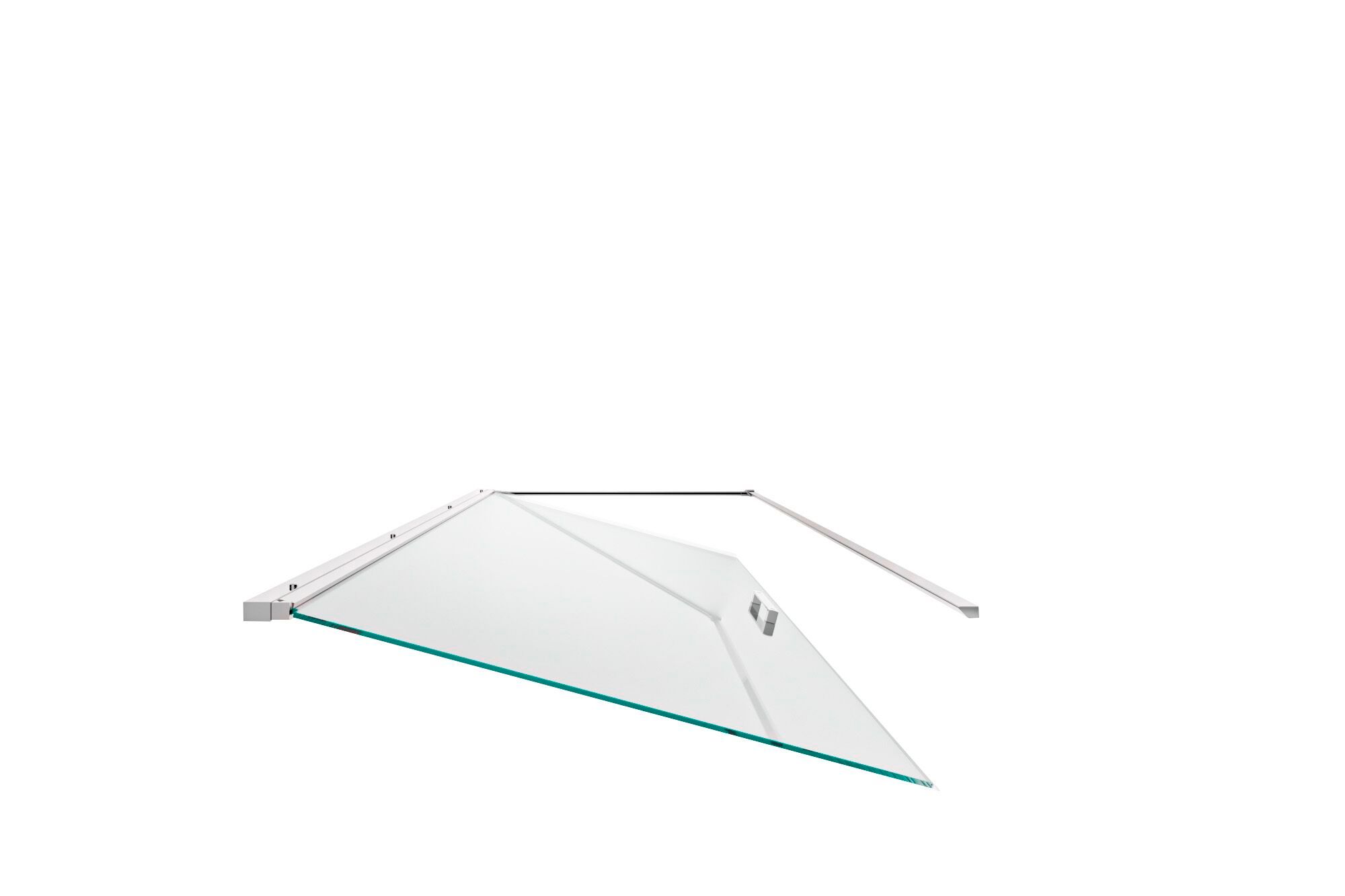 Алюминиевая и стеклянная нишевая душевая кабина TAMANACO SWING ARCH-00046192 - Вид №4