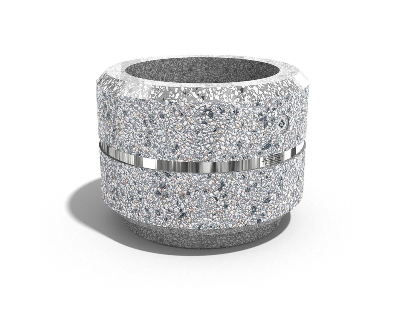 Бетонный круглый низкий плантатор ENCHO ENCHEV - ETE 19/23 ARCH-00048483 - Вид №1