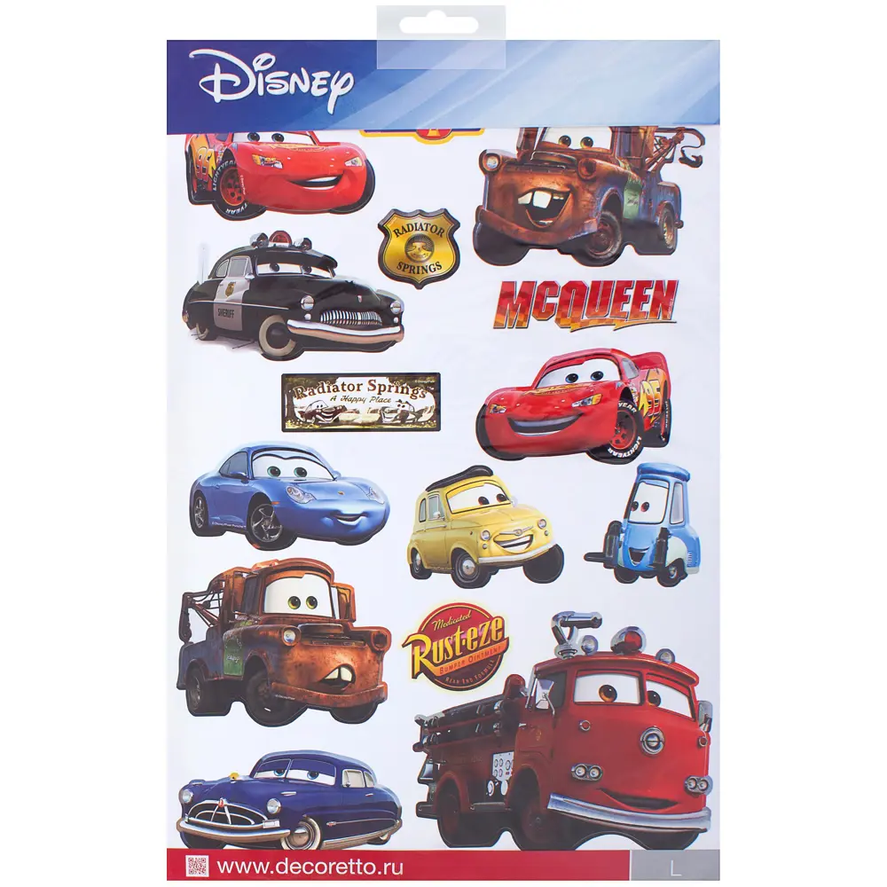 Наклейка «Друзья МакКуина» Декоретто L, 1 шт Santreyd STLM-2088451 - Вид №1