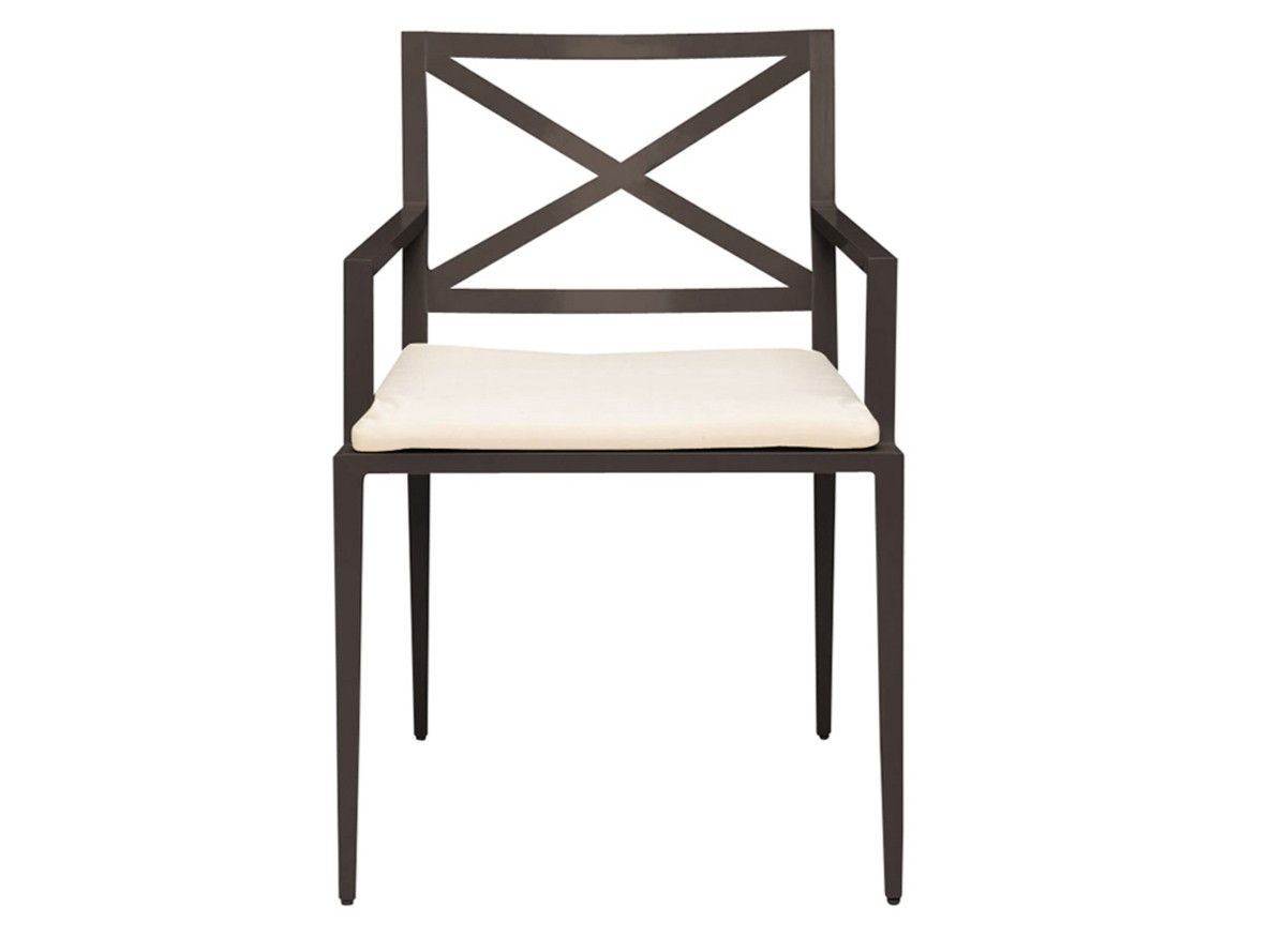 Алюминиевый стул с порошковым покрытием с подлокотниками JANUS et Cie Azimuth ARCH-00042906 - Вид №1