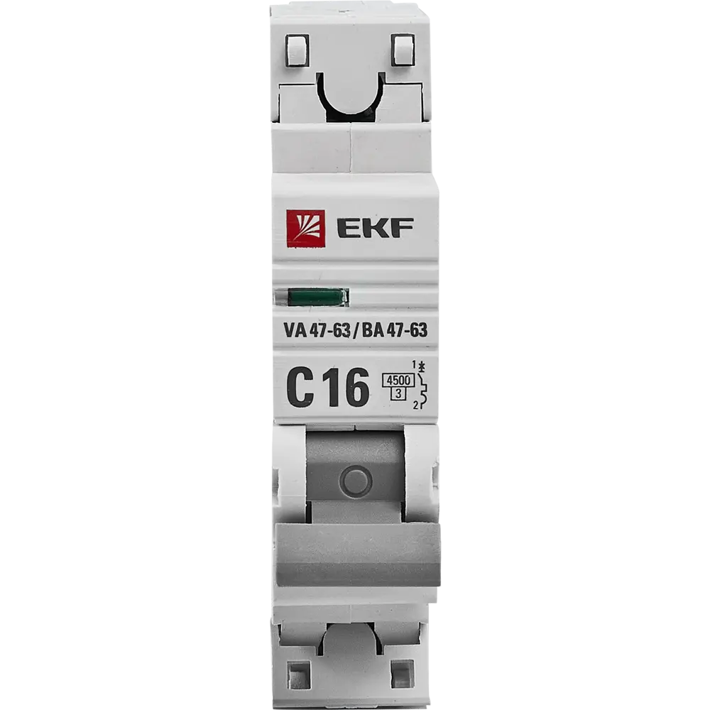 Автоматический выключатель EKF ВА47-63 1P C16 А 4.5 кА STLM-2000862 - Вид №1