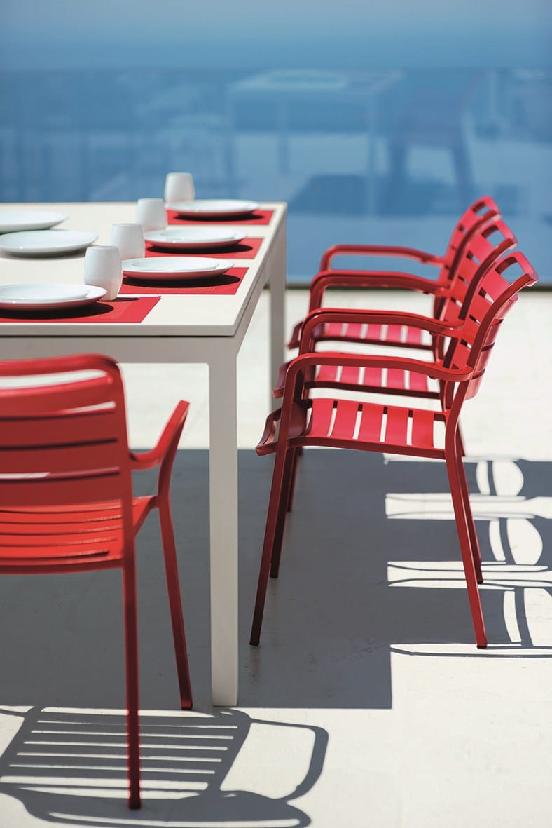 Металлический выдвижной прямоугольный садовый стол Ethimo ARCH-00106854 - Вид №2