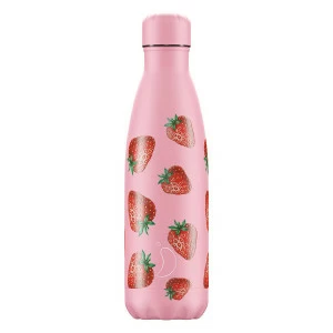 Термос 500 мл розовый New Icon Strawberry CHILLY'S BOTTLES ДИЗАЙНЕРСКИЕ 00-3948016 Розовый