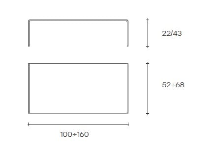 Прямоугольный стеклянный журнальный столик FIAM ITALIA Rialto ARCH-00151238 - Вид №6