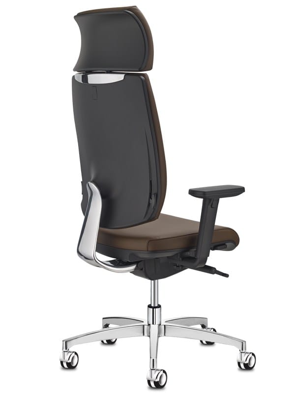 Кожаный мягкий операционный офисный стул с подголовником Sitland ARCH-00091671