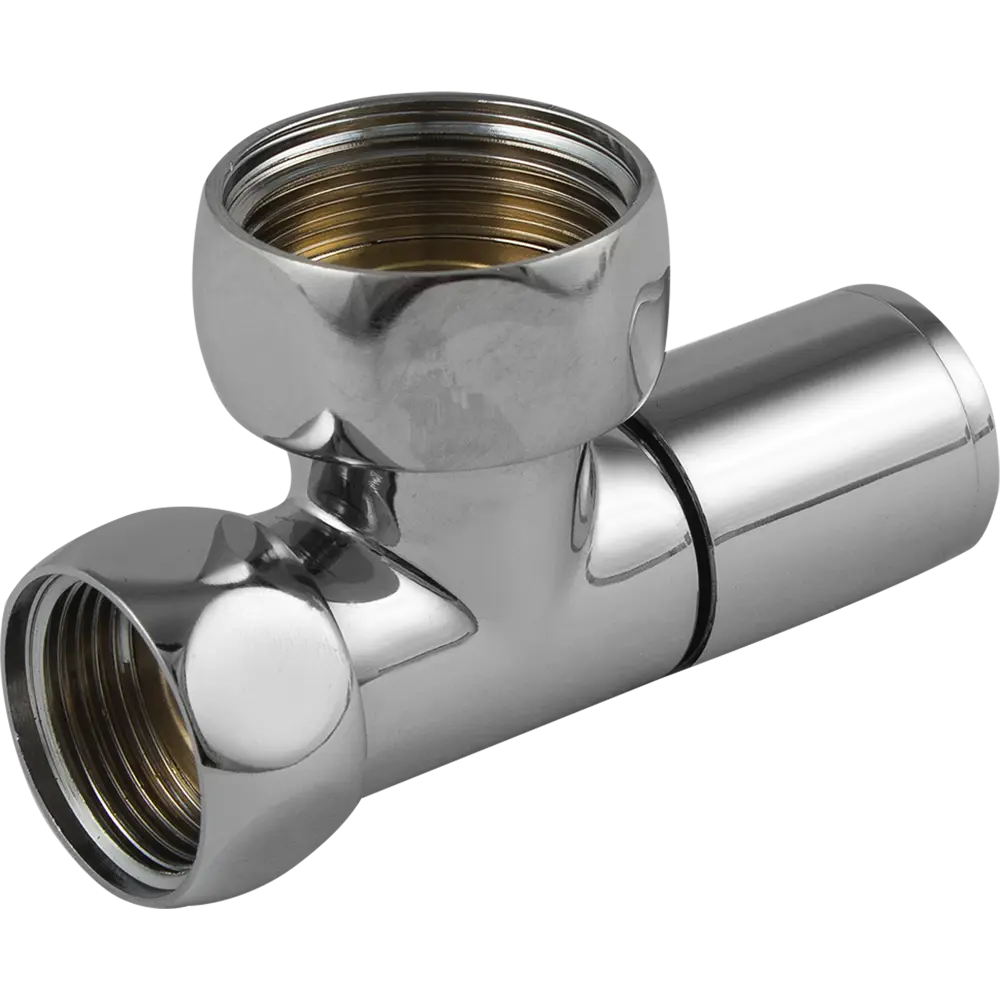 Вентиль для полотенцесушителя угловой, гайка-гайка, 3/4"x1", хромированная латунь Santreyd STLM-2028995