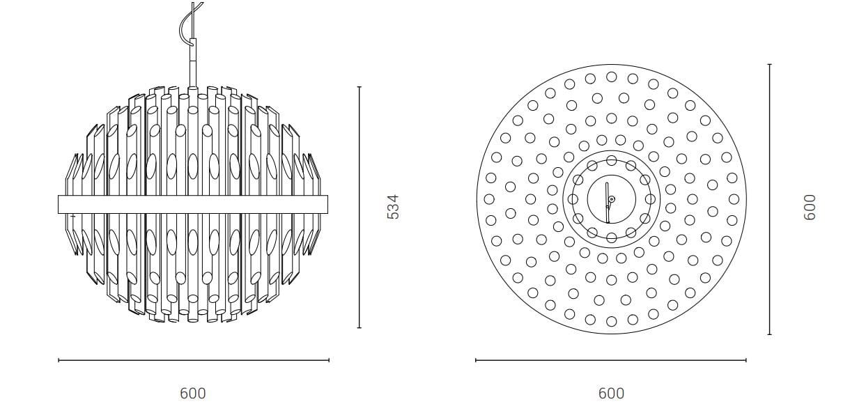Стальной светодиодный подвесной светильник OBLURE ARCH-00152134 - Вид №15