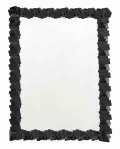 Зеркало прямоугольное настенное черное Almeria PUSHA ДИЗАЙНЕРСКИЕ 062631 Черный