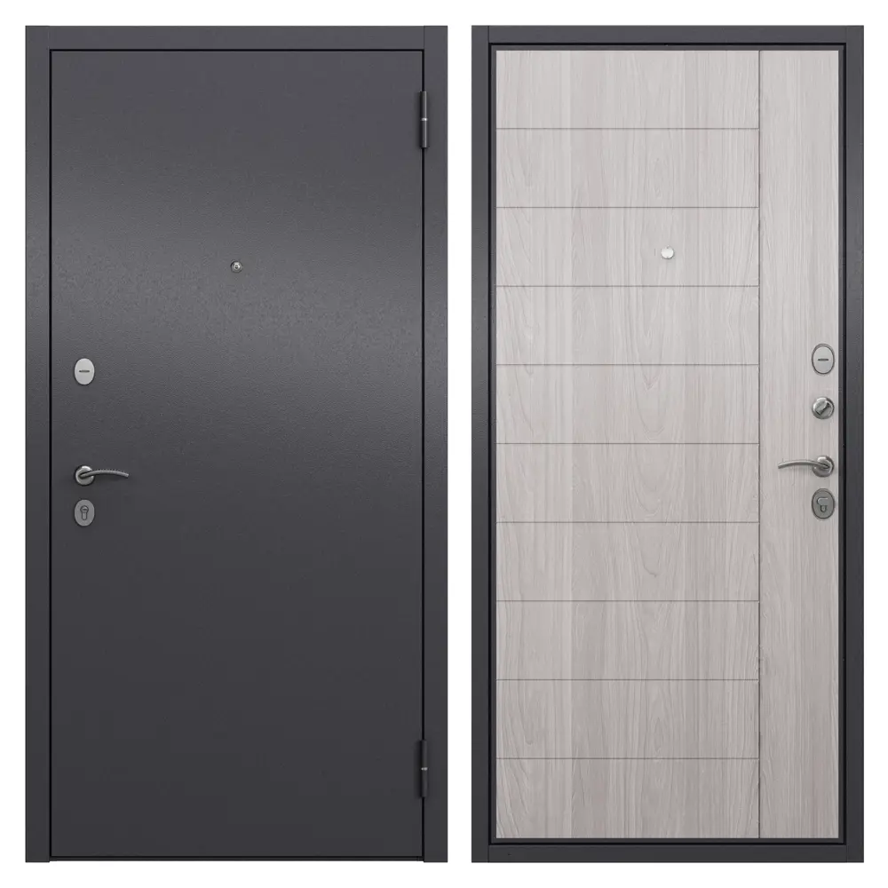 Дверь входная металлическая Вавилон 960 мм правая цвет графит TOREX STLM-2175981