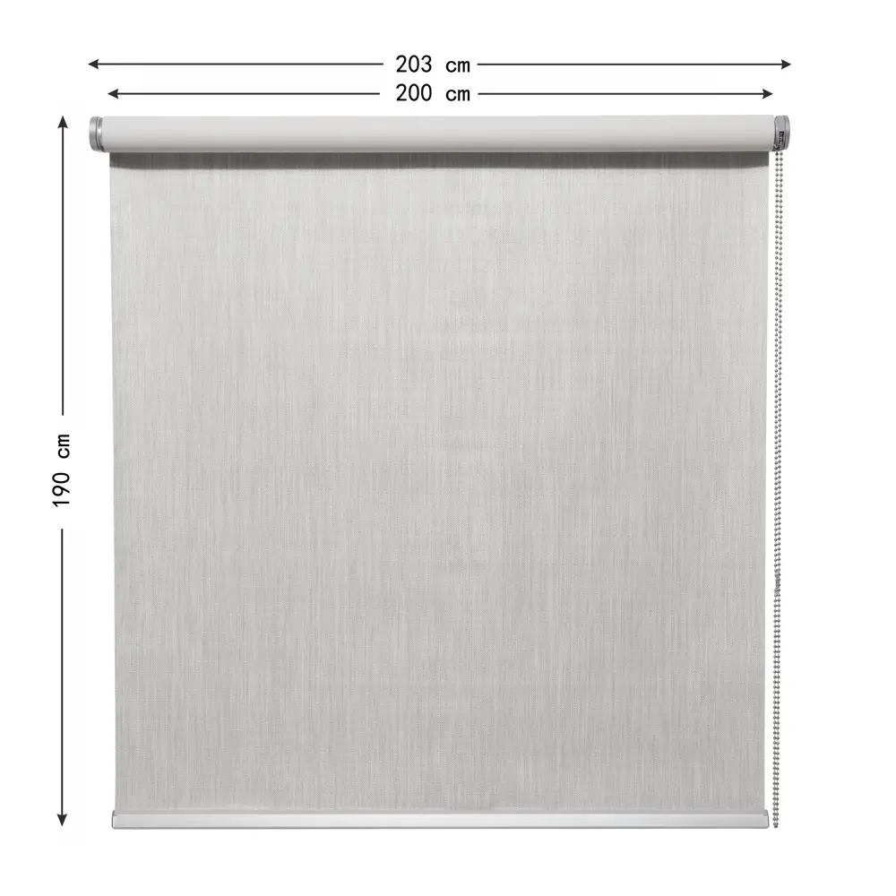 Штора рулонная блэкаут Inspire Natal 200x190 см светло-серая Granit 5 STLM-2156697 - Вид №2