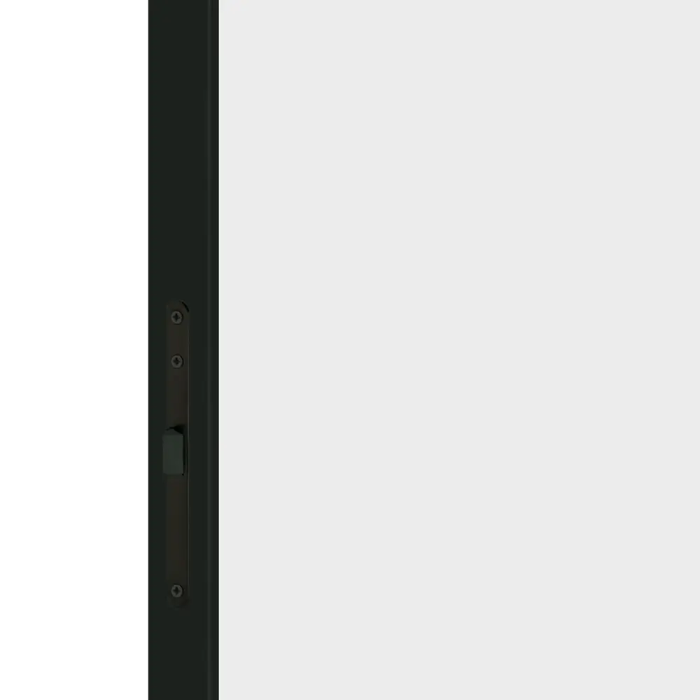 Дверь межкомнатная глухая с замком комплекте Invisible 70x200 см левая/правая черная алюминиевая кромка цвет белый 89382995 STLM-2077548 VELLDORIS  - Вид №2