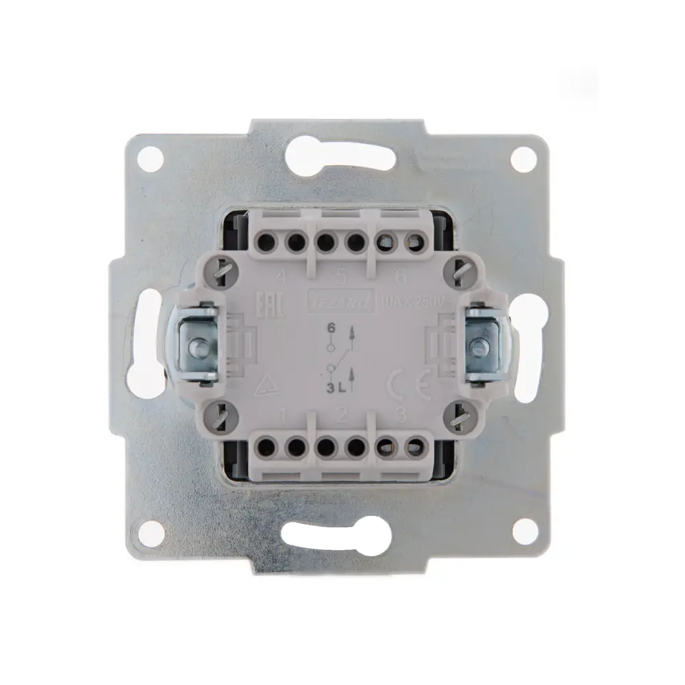 Выключатель Lezard Karina цвет белый STLM-2037244 - Вид №2