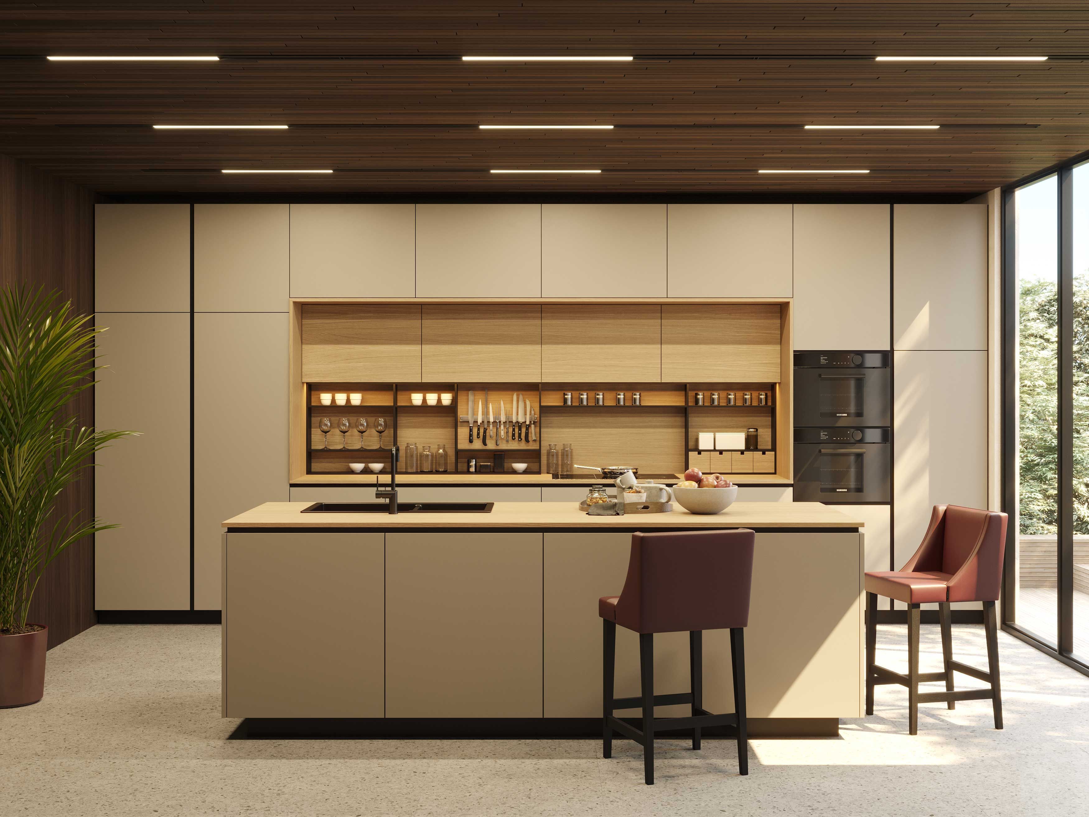 Высокий кожаный стул со спинкой Stylish Club ARCH-00073311 - Вид №5