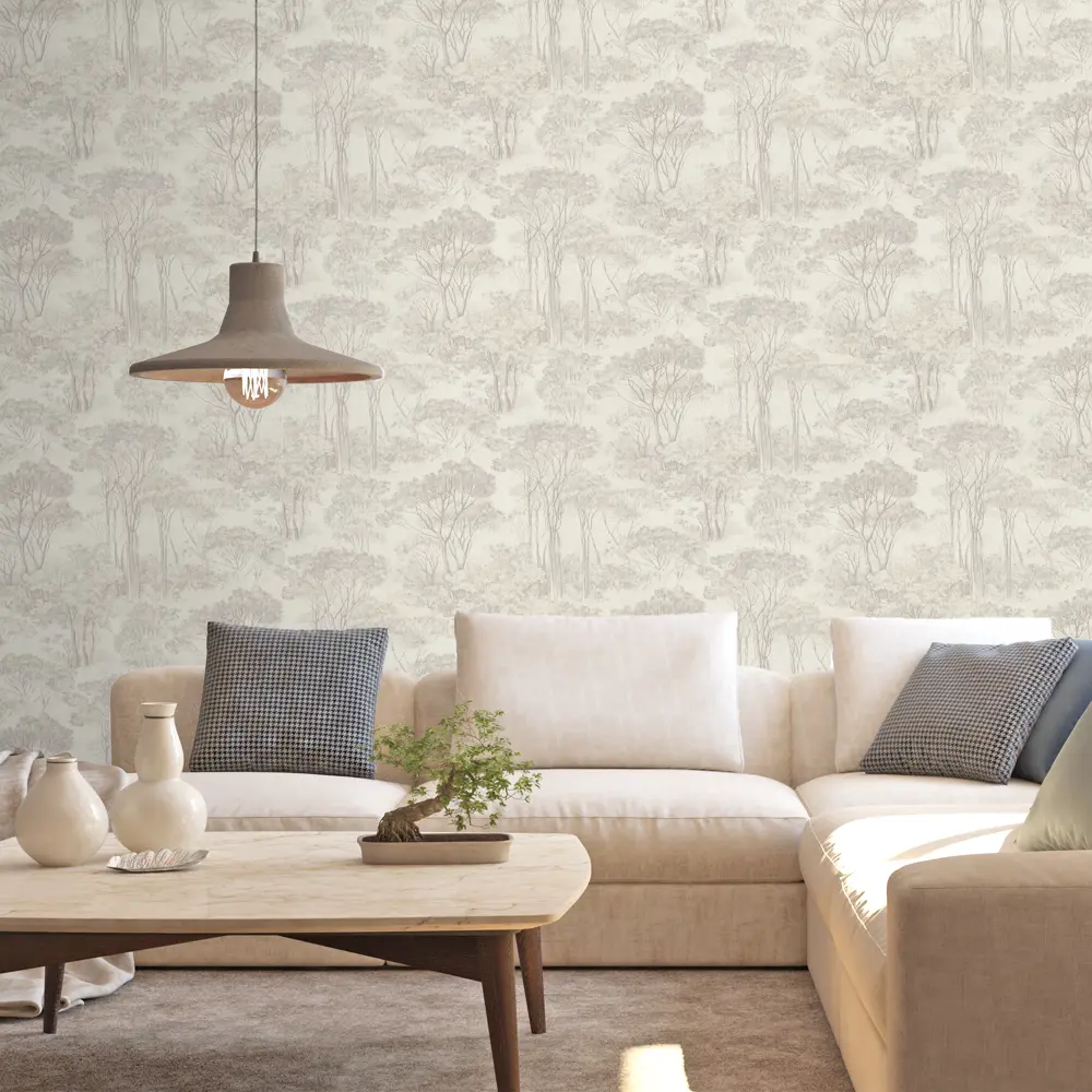 Обои флизелиновые Московская обойная фабрика Сполето бежевые 1.06 м 4144-2 STLM-2060024 - Вид №2