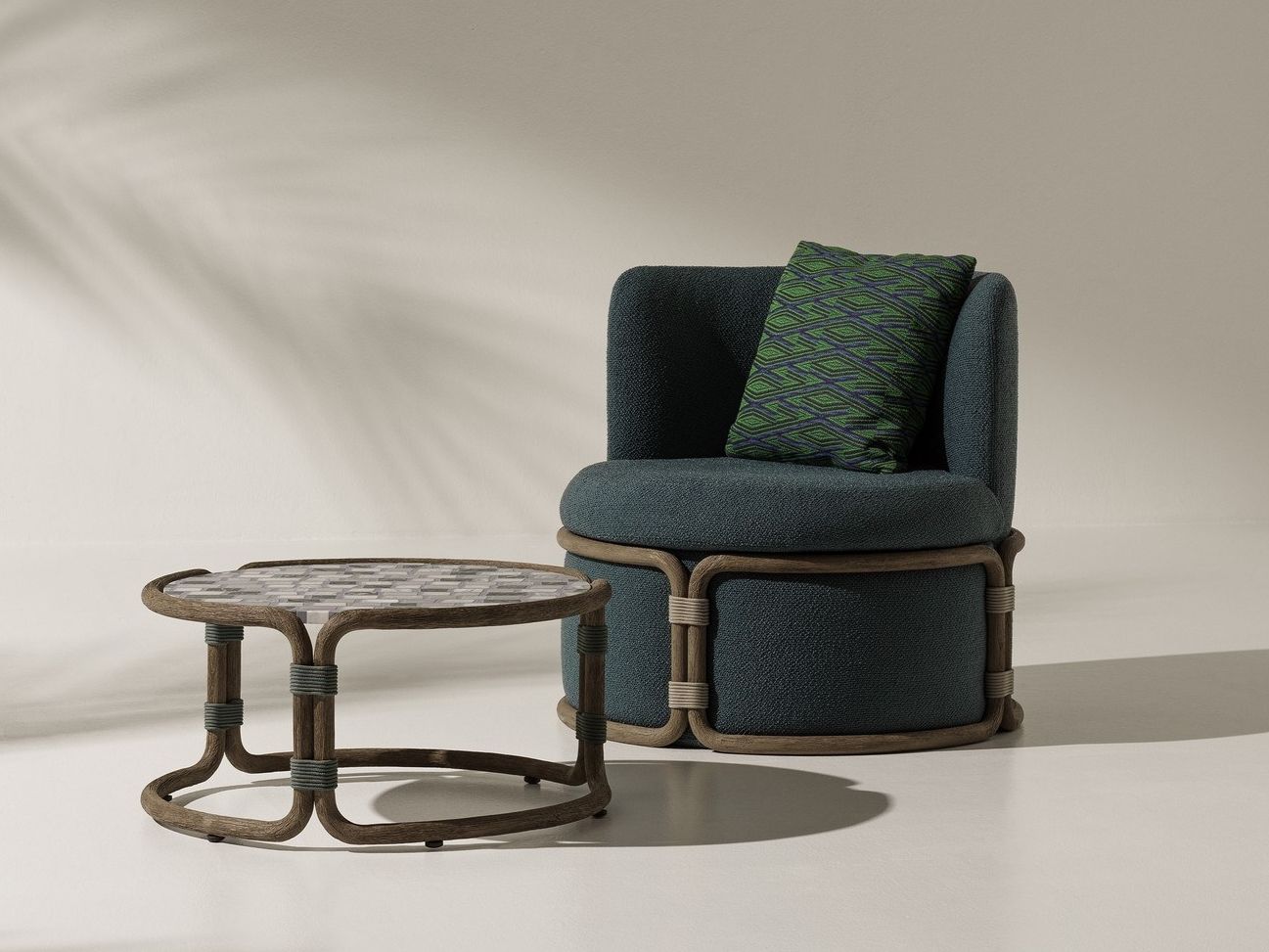 Ткань сад стул Ethimo Rotin ARCH-00107998 - Вид №5