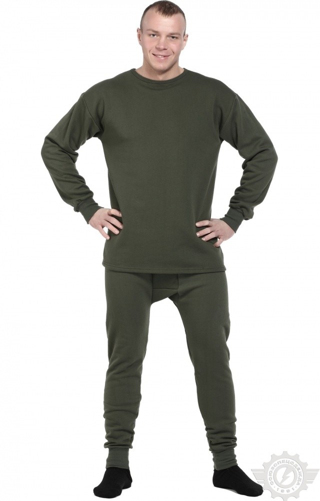 63132 Нательное белье зимнее оливковое  Толстовки, рубашки, футболки, тенниски размер 48-50 Спецодежда  - Вид №5