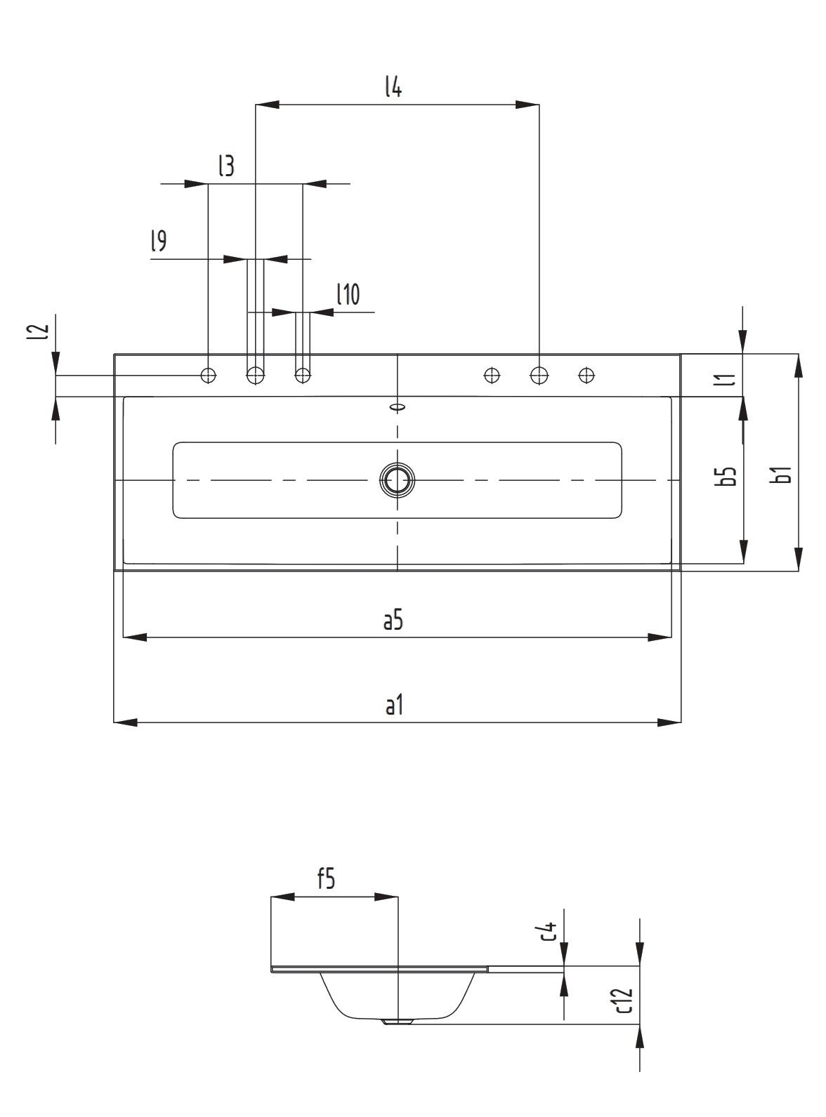 Встраиваемый умывальник с двойным покрытием из эмалированной стали KALDEWEI чистый ARCH-00007621 - Вид №4