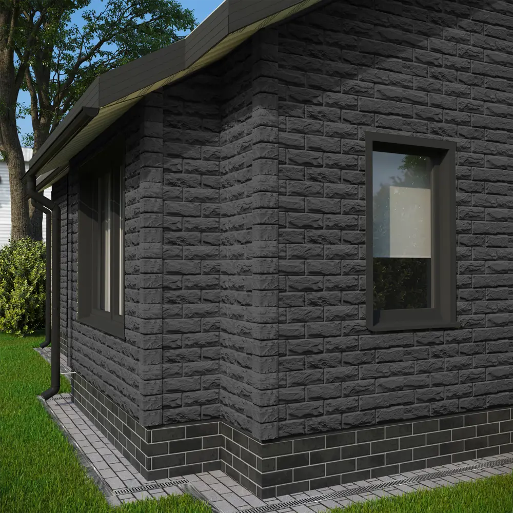 Фасадная панель Docke Dacha Доломит камень 1.16 м серый 0.43 м² DÖCKE Дюфур STLM-2064055 - Вид №3