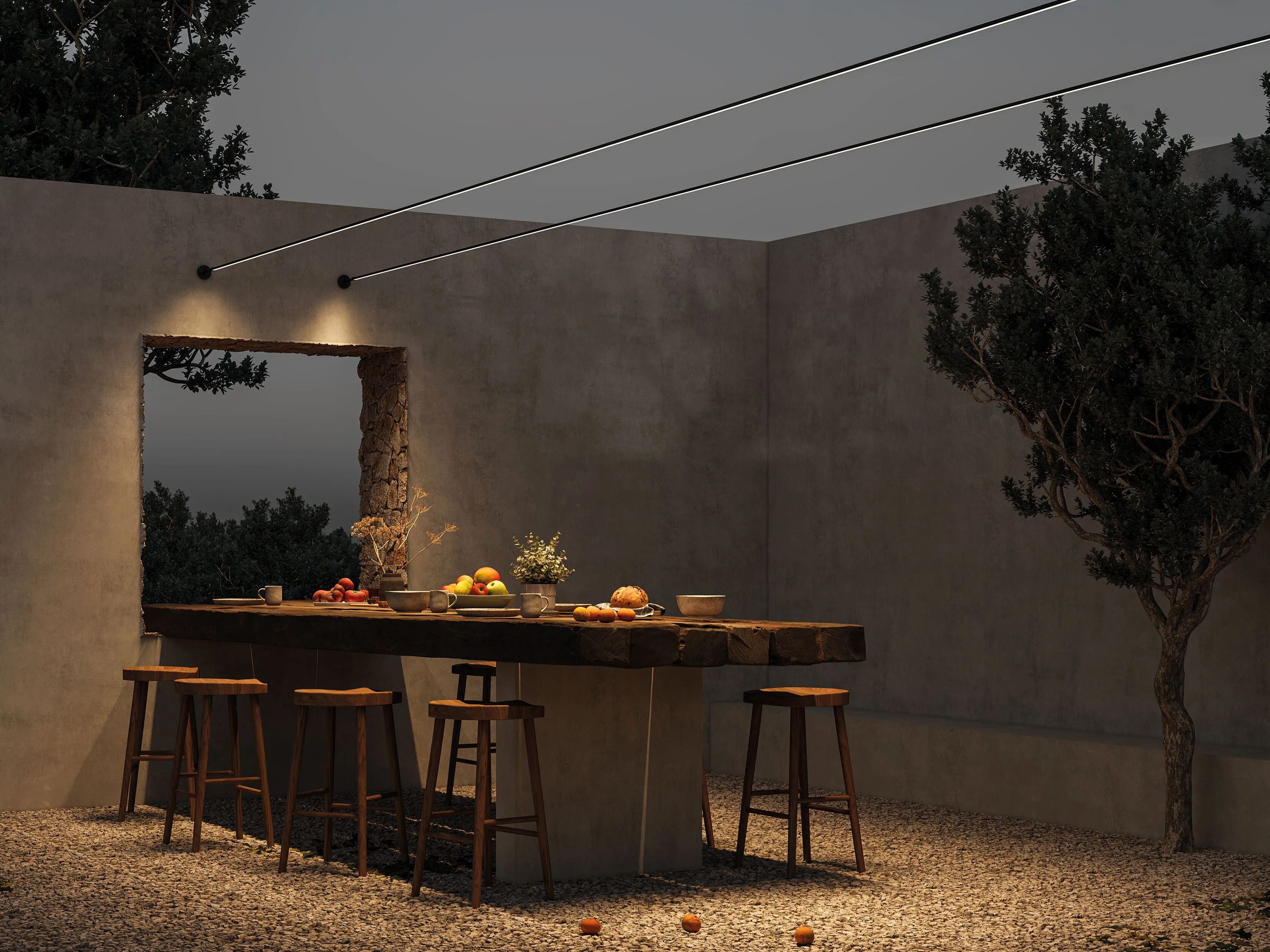 Алюминиевый светодиодный наружный настенный светильник Olé Lighting Estela ARCH-00134296 - Вид №2