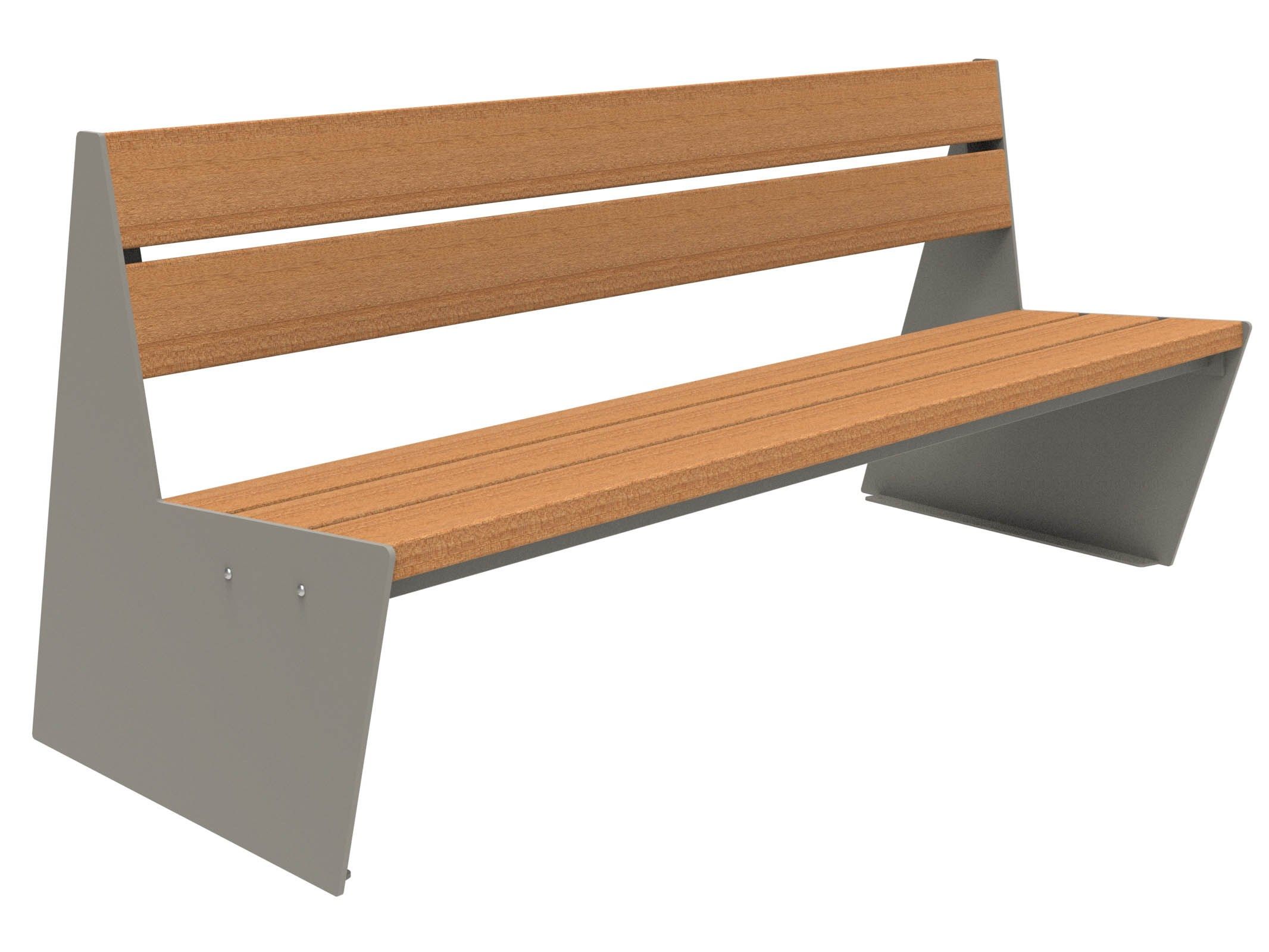 Скамья из окуме со спинкой Lazzari Sharp ARCH-00087617 - Вид №37