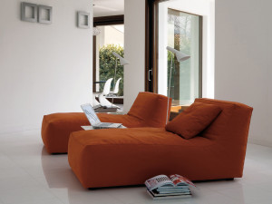 Шезлонг из ткани