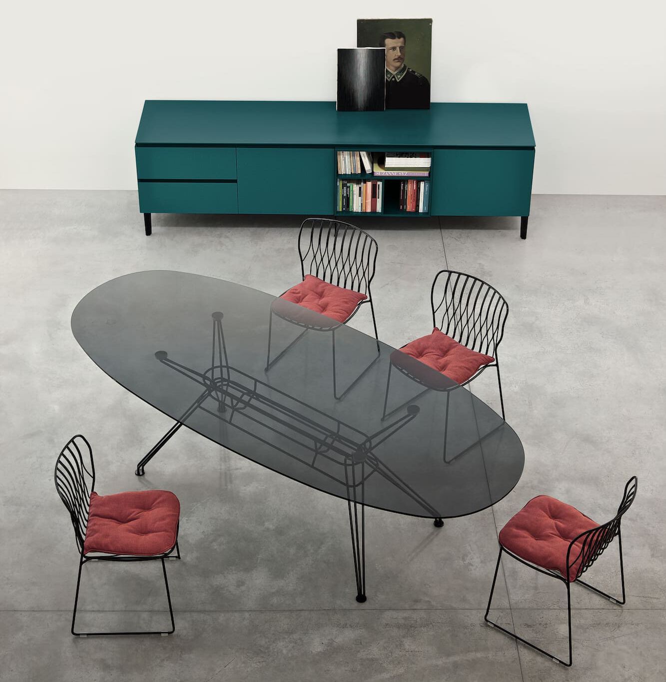 Обеденный стол из стали и дерева Bontempi Casa SANDER ARCH-00029364 - Вид №8