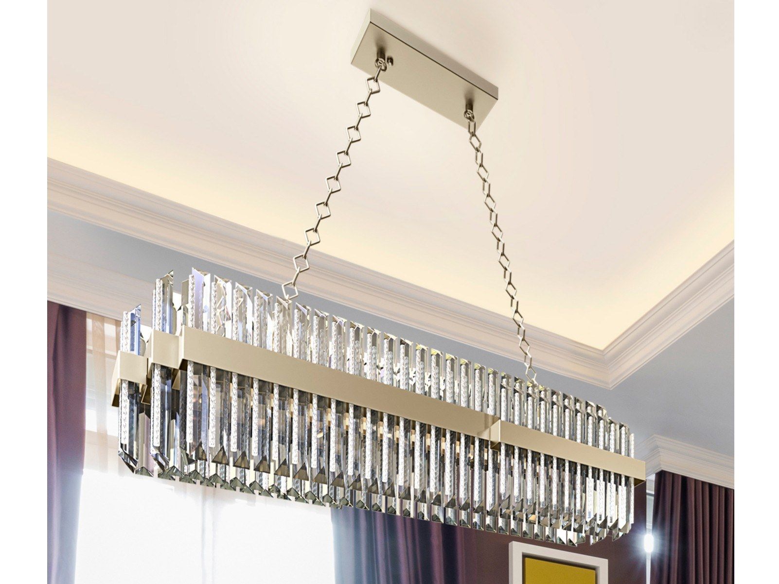 Светодиодный подвесной светильник из свинцового хрусталя Patrizia Volpato Diamante ARCH-00106659 - Вид №2