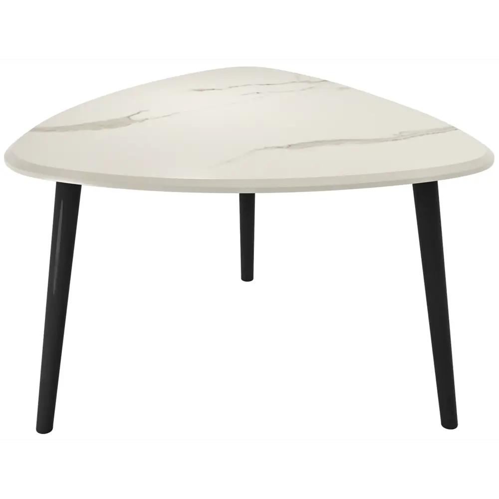 Журнальный столик треугольный 69x66 см белый SEASONS STLM-2071888