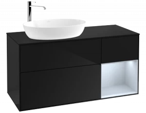 Villeroy&Boch Тумба под раковину Прямоугольная версия F932HAPH Finion Glossy Black Lacquer