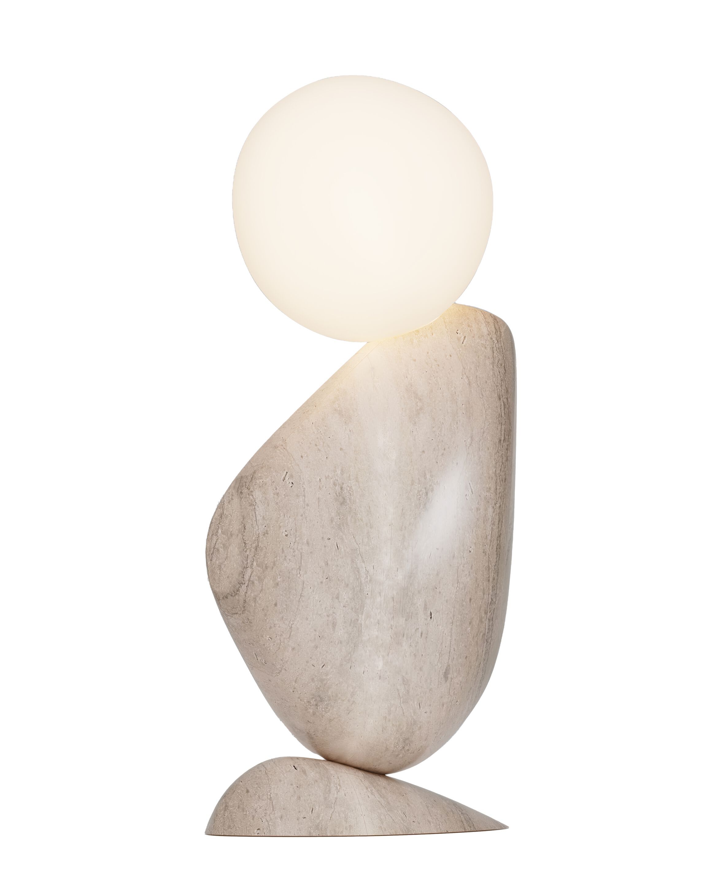 Настольная лампа из камня и стекла Matthew McCormick BEN ARCH-00004011 - Вид №6