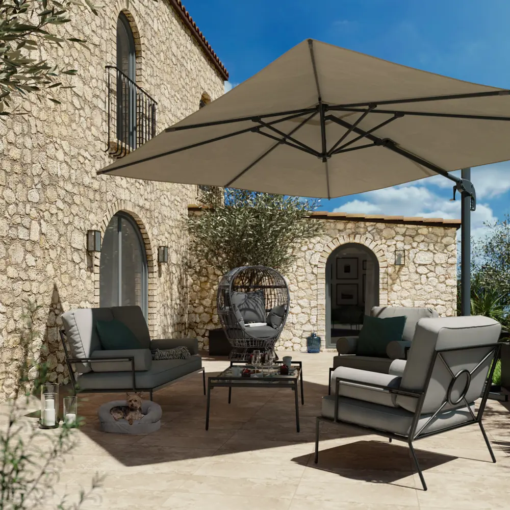 NATERIAL Sombra - Пляжный зонт с боковой стойкой 392×293 см 83719280 STLM-0043739 - Вид №7