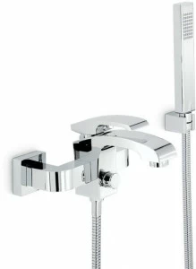 newform Смеситель для ванны настенный с ручным душем на 3 отверстия X-sense 62540/c