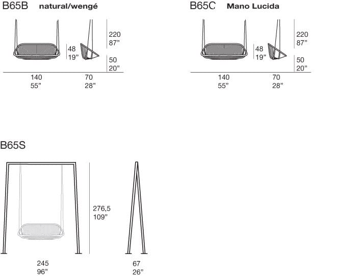 Деревянная качалка Paola Lenti качели ARCH-00078823 - Вид №2