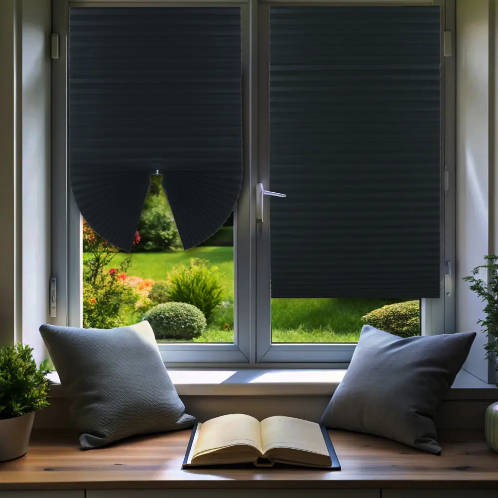 Штора-плиссе Room Decor LY-FF-PB03 90x180 см полиэстер черный STLM-2051752 - Вид №6