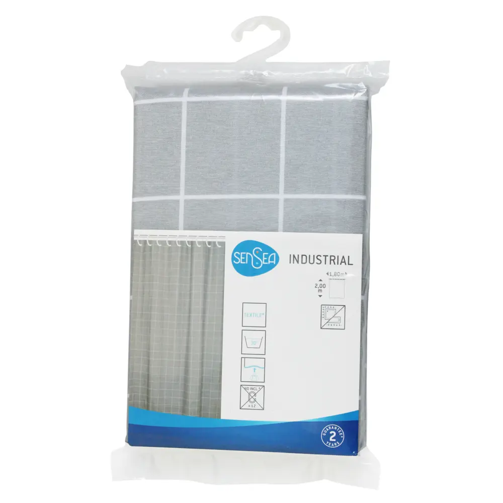 Штора для ванной Sensea Industrial 180x200 см полиэстер цвет мультиколор STLM-2205971 - Вид №4