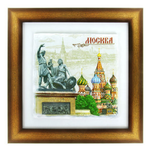 90653797 Картина в раме "Москва" 24x24 см STLM-0324314 SIMALAND