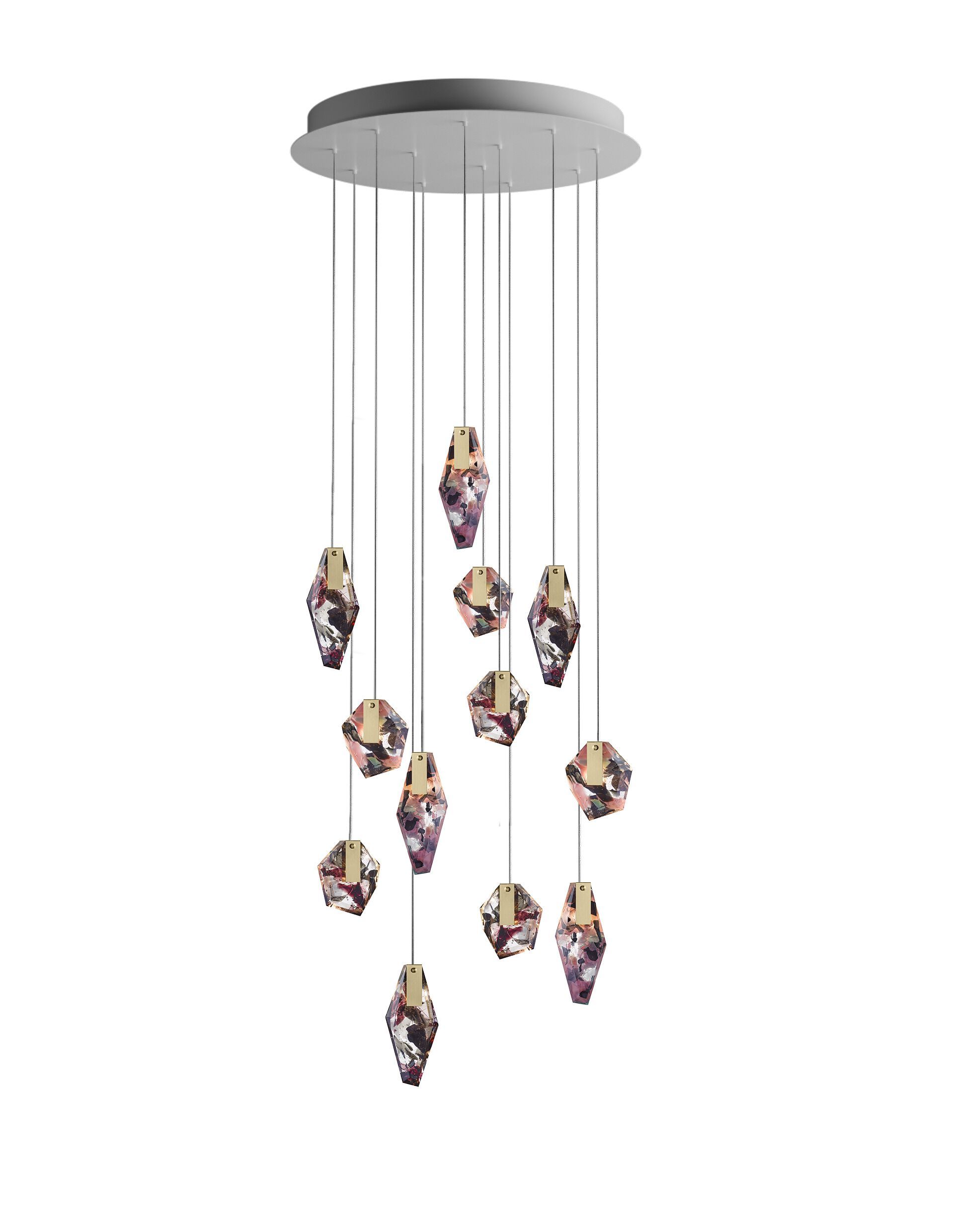 Стеклянная светодиодная люстра bomma Фрагменты ARCH-00005090 - Вид №4