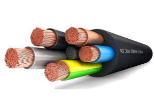 16072267 Силовой гибкий кабель H07RN-F 3x4 XTREM 10 метров арт.3003004 Top cable