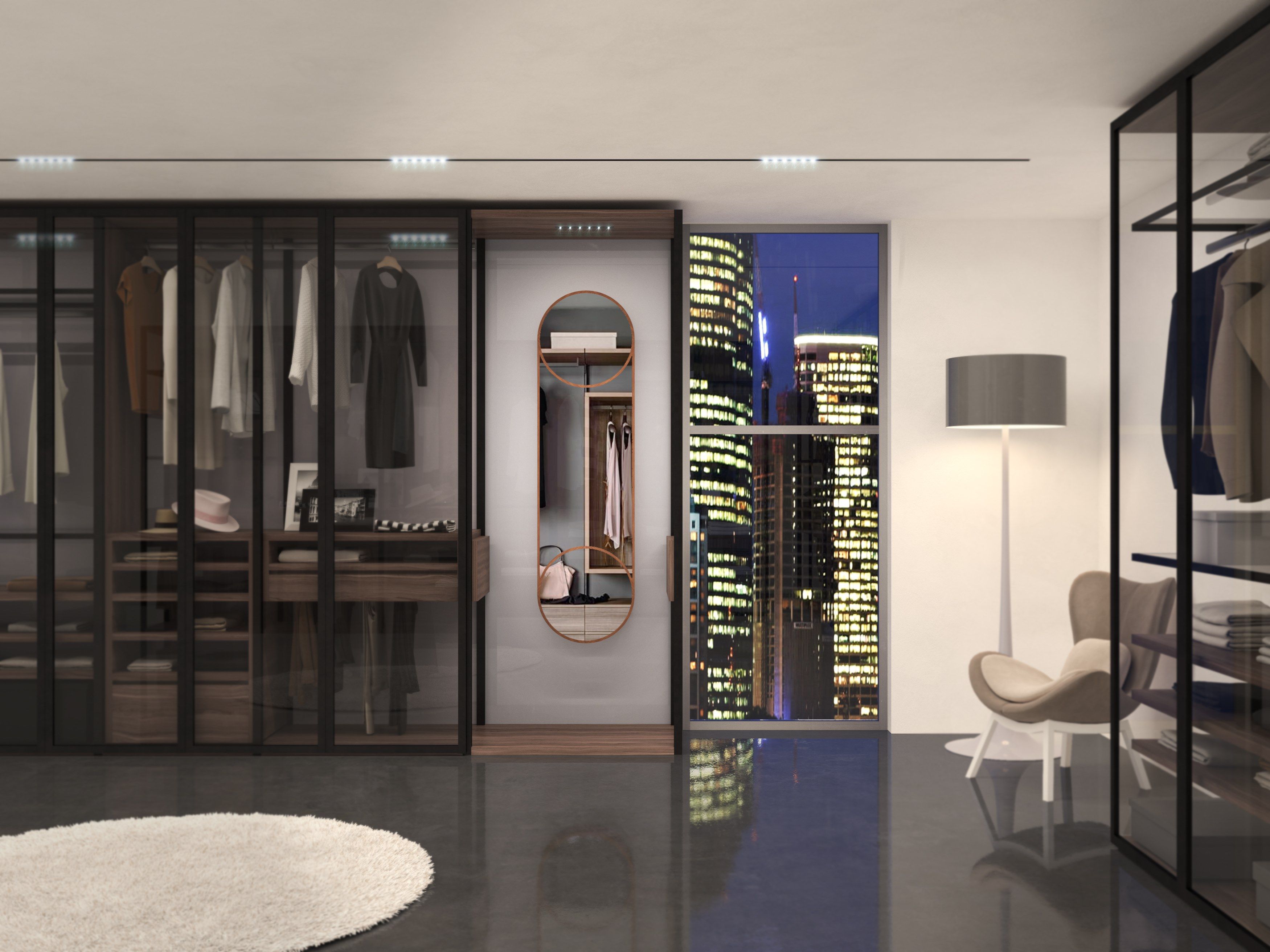 Деревянное зеркало с контейнером OTQ DEA ARCH-00016623 - Вид №3