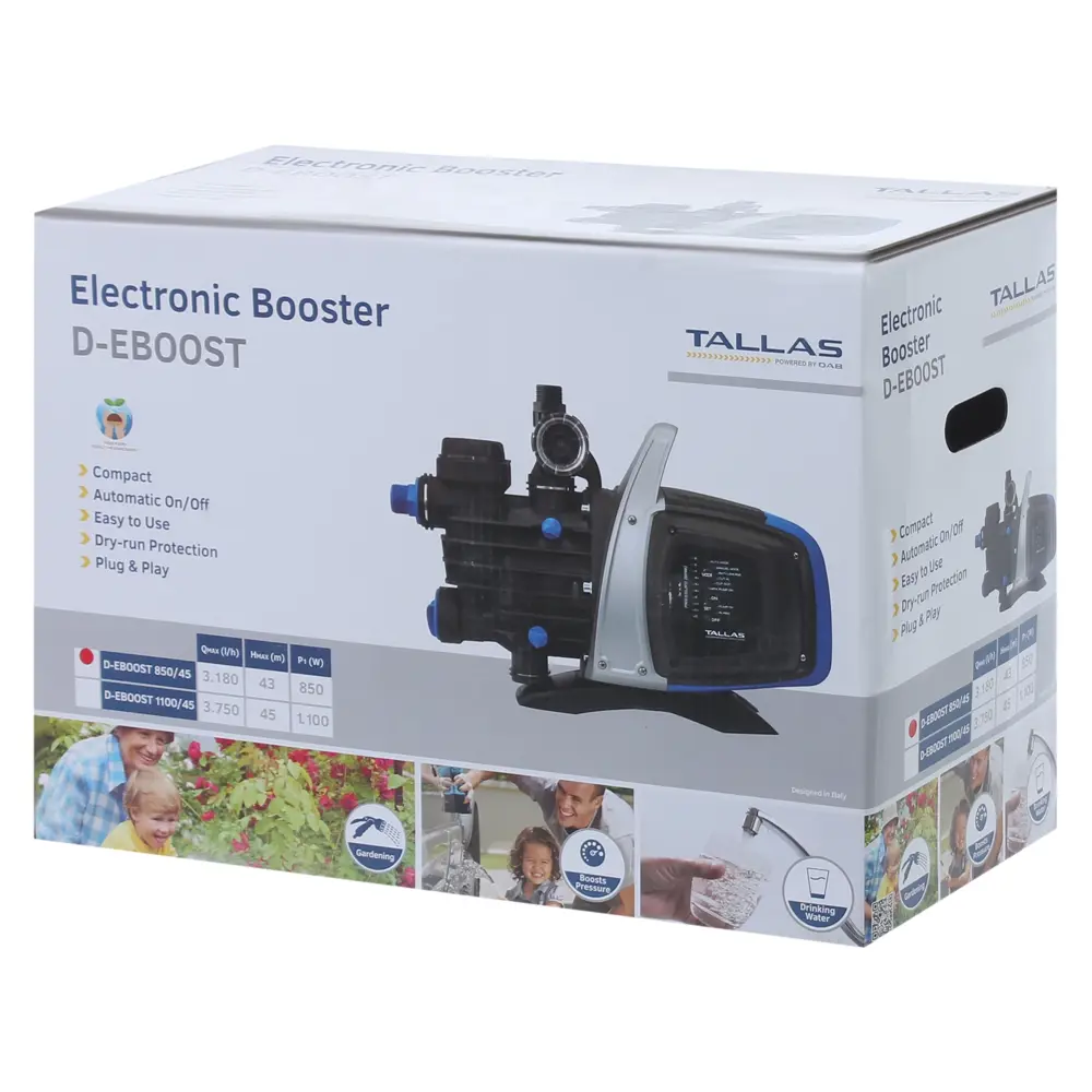 Насос садовый Tallas D-Eboost 850/45, 3180 л/час STLM-2032168 - Вид №7