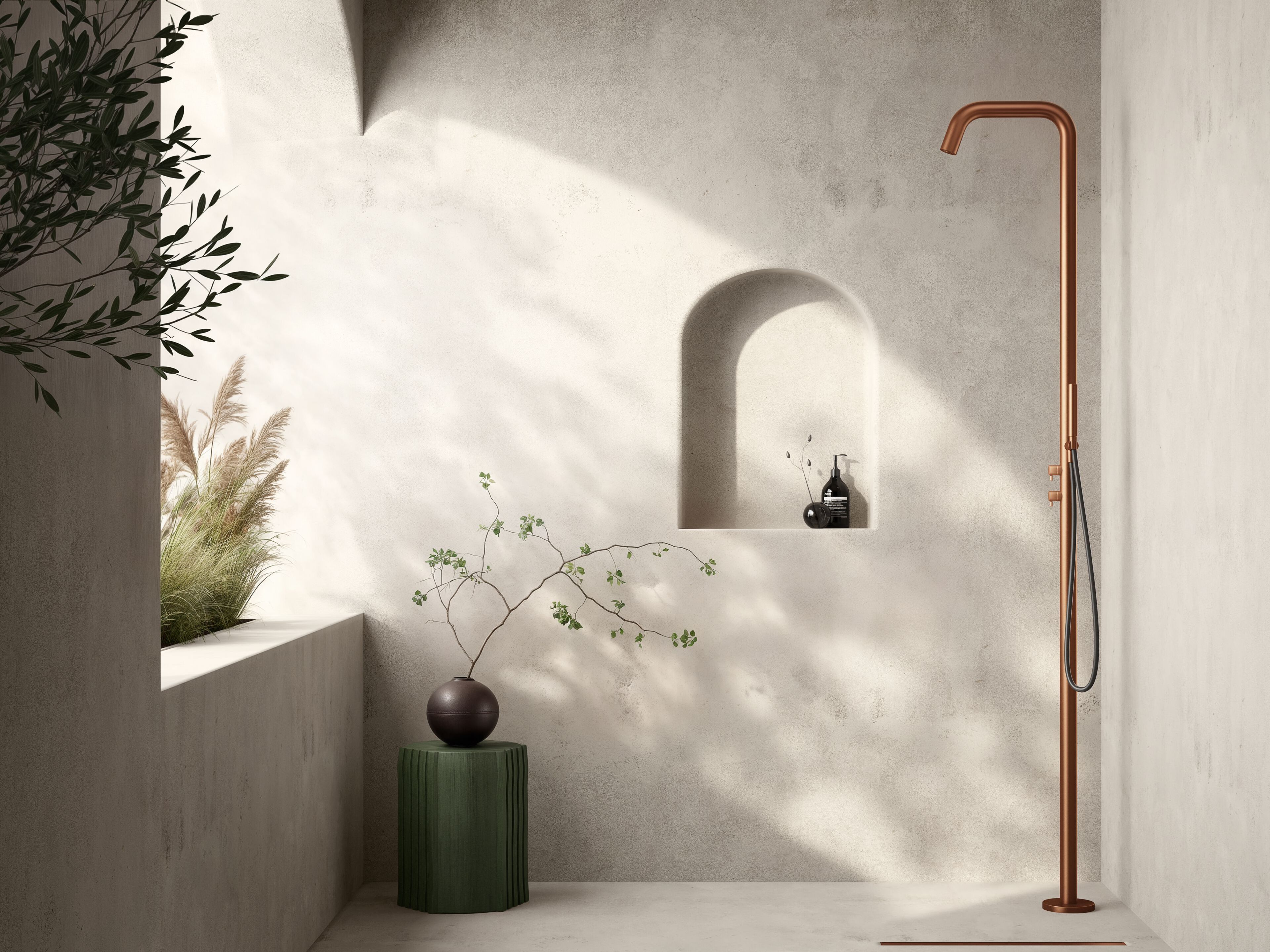 Напольная душевая колонна из нержавеющей стали Fir Italia Outdoor Indoor Showers ARCH-00101509