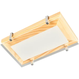 Светильник настенно-потолочный Завод Элетех Полесье 1 лампа, 5 м², цвет сосна