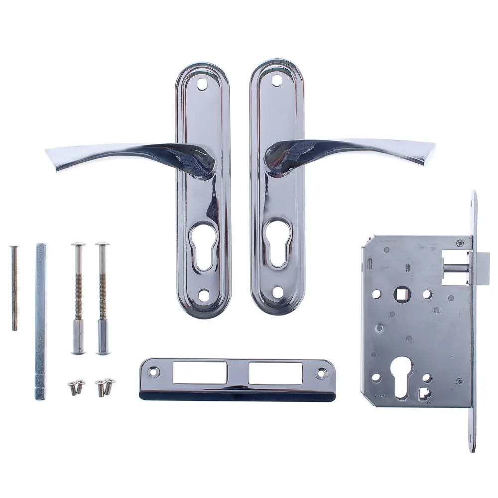 Замок врезной Apecs 1623, с ручками, сталь, цвет хром STLM-2023156 - Вид №1