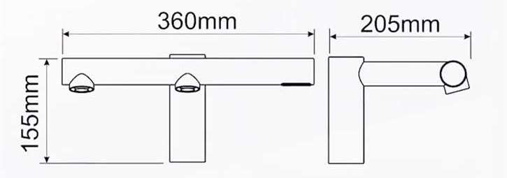 Инфракрасный кран для общественных туалетов с воздушными полотенцами Fontana Showers синий Синий ARCH-00027473 - Вид №6