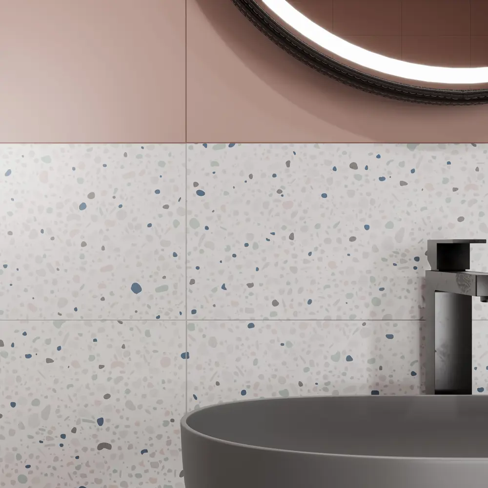 Настенная плитка KREAFORTA Mersey Terrazzo 20x40 см 1.62 м² матовая цвет разноцветный STLM-2100718