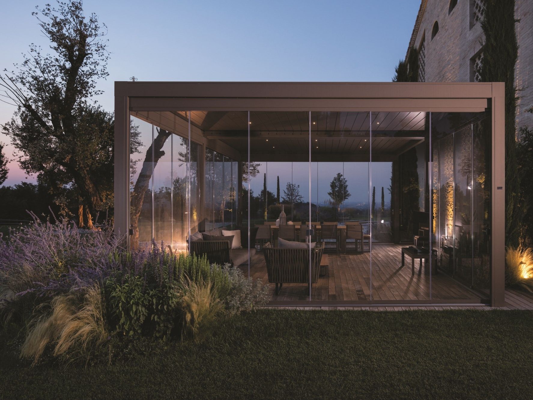 Самонесущая беседка с поворотными решетками Pratic ARCH-00002310