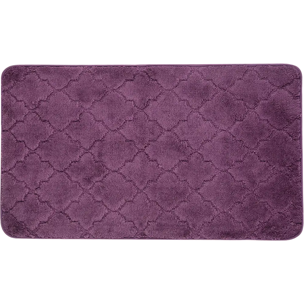 Коврик для ванной Bath Plus Лана 70x120 см цвет фиолетовый STLM-2052748