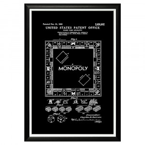 896521328_1818 Арт-постер «Патент на игру «Монополия» Object Desire