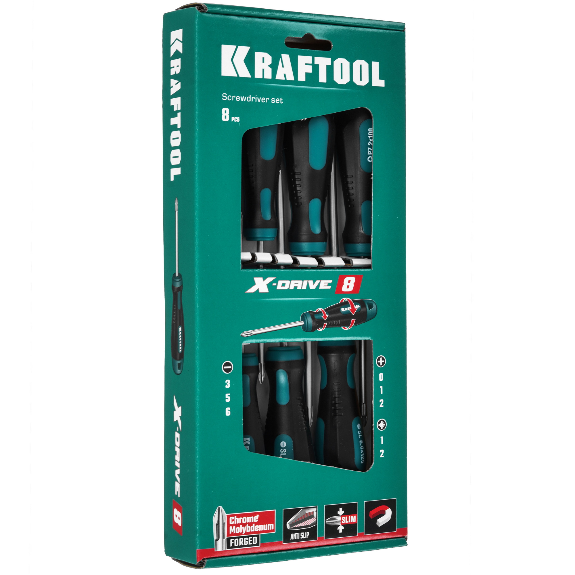 Набор отверток KRAFTOOL 250081-H8 9107582 STDN-0010500 - Вид №4